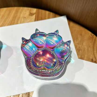 Handmade Puffy Cute Tiger Paw Flip-Top Storage Box Resin Mold