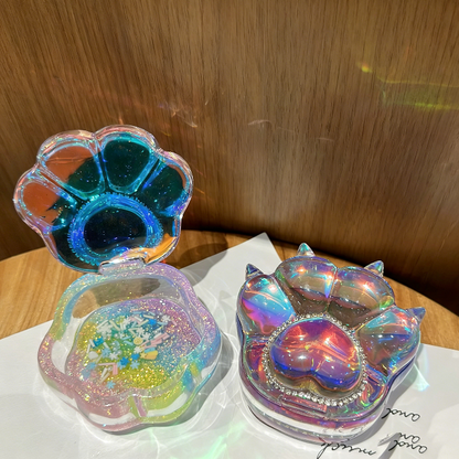 Handmade Puffy Cute Tiger Paw Flip-Top Storage Box Resin Mold