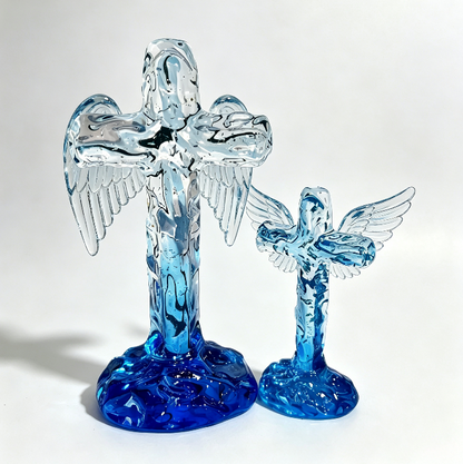 Handmade Water Ripple Cross Ornament Resin Mold