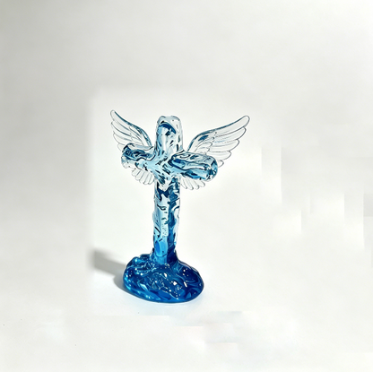Handmade Water Ripple Cross Ornament Resin Mold