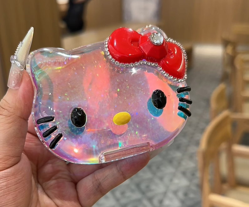 Handmade Cute Kawaii Cat Flip-Top Storage Box Resin Mold