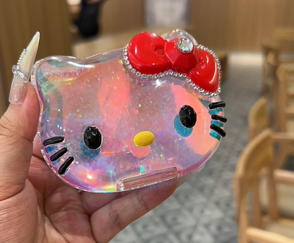 Handmade Cute Kawaii Cat Flip-Top Storage Box Resin Mold