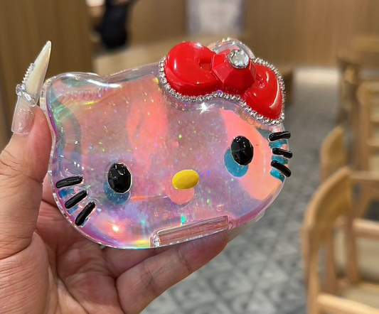 Handmade Cute Kawaii Cat Flip-Top Storage Box Resin Mold