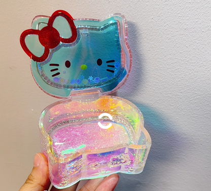 Handmade Cute Kawaii Cat Flip-Top Storage Box Resin Mold