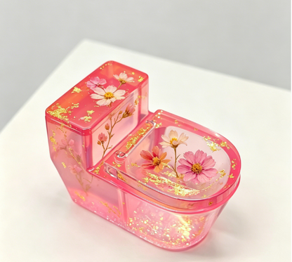 Handmade Funny Toilet-Shaped Storage Jar Resin Mold