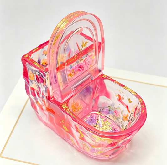 Handmade Funny Toilet-Shaped Storage Jar Resin Mold