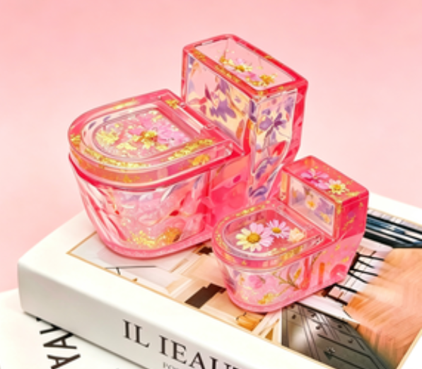 Handmade Funny Toilet-Shaped Storage Jar Resin Mold