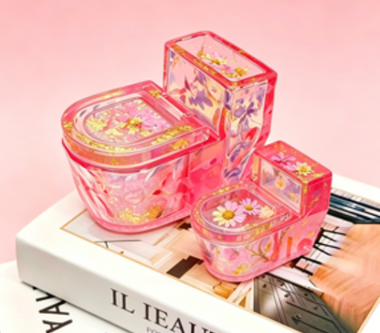 Handmade Funny Toilet-Shaped Storage Jar Resin Mold