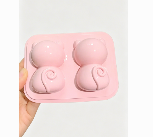 Handmade Cute Cat Back View Ornament Resin Mold