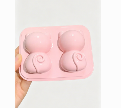 Handmade Cute Cat Back View Ornament Resin Mold