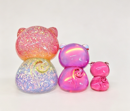 Handmade Cute Cat Back View Ornament Resin Mold