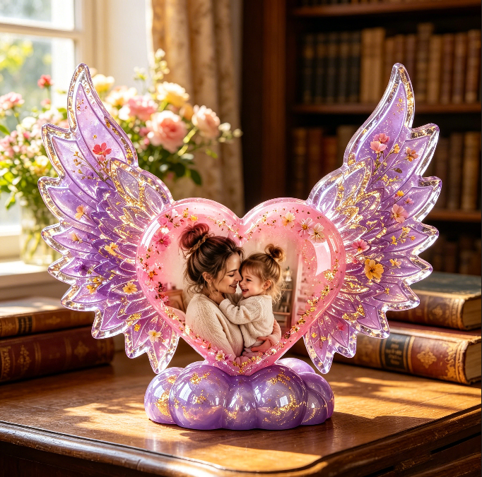 Heart Wings & Star Moon Frame Resin Mold