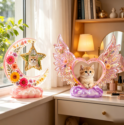 Heart Wings & Star Moon Frame Resin Mold