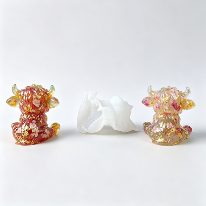 Highland Cow Shape Home Decor Ornament Resin Mold