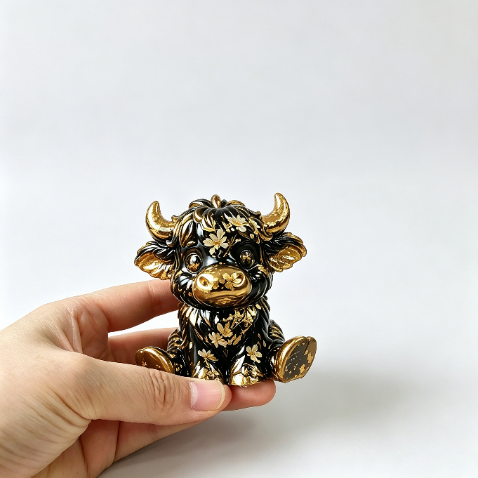 Highland Cow Shape Home Decor Ornament Resin Mold