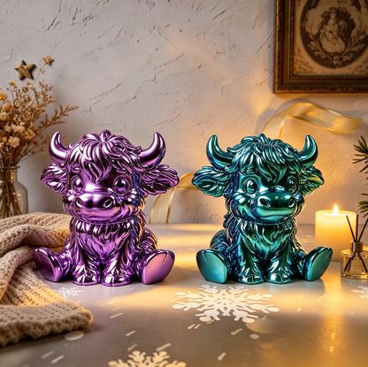 Highland Cow Shape Home Decor Ornament Resin Mold
