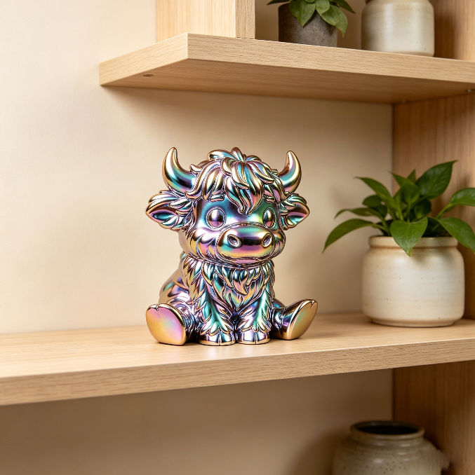 Highland Cow Shape Home Decor Ornament Resin Mold
