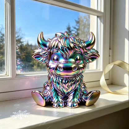 Highland Cow Shape Home Decor Ornament Resin Mold