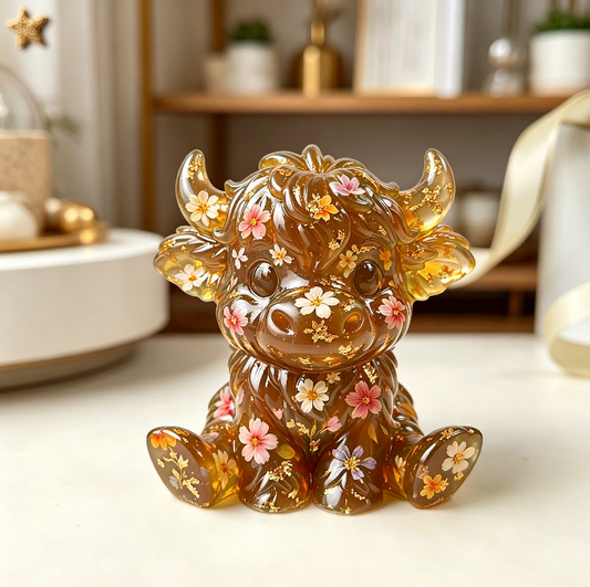 Highland Cow Shape Home Decor Ornament Resin Mold