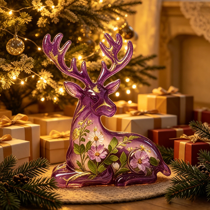 2-in-1 Deer Figurine Resin Mold