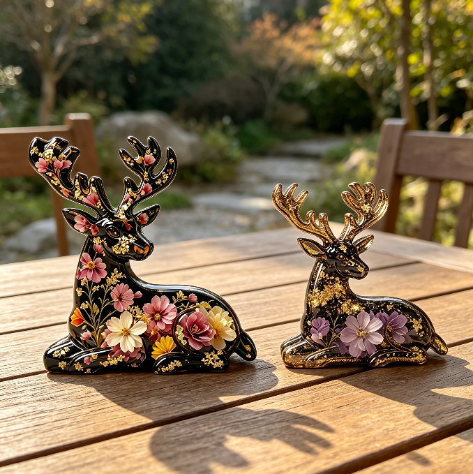 2-in-1 Deer Figurine Resin Mold