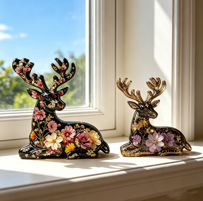 2-in-1 Deer Figurine Resin Mold