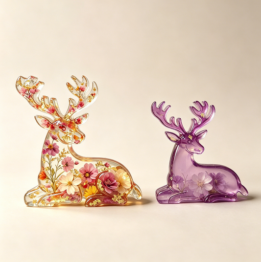 2-in-1 Deer Figurine Resin Mold