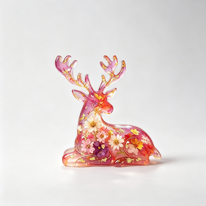 2-in-1 Deer Figurine Resin Mold