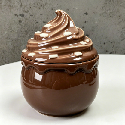 Ice Cream-Shaped Storage Jar Resin Mold