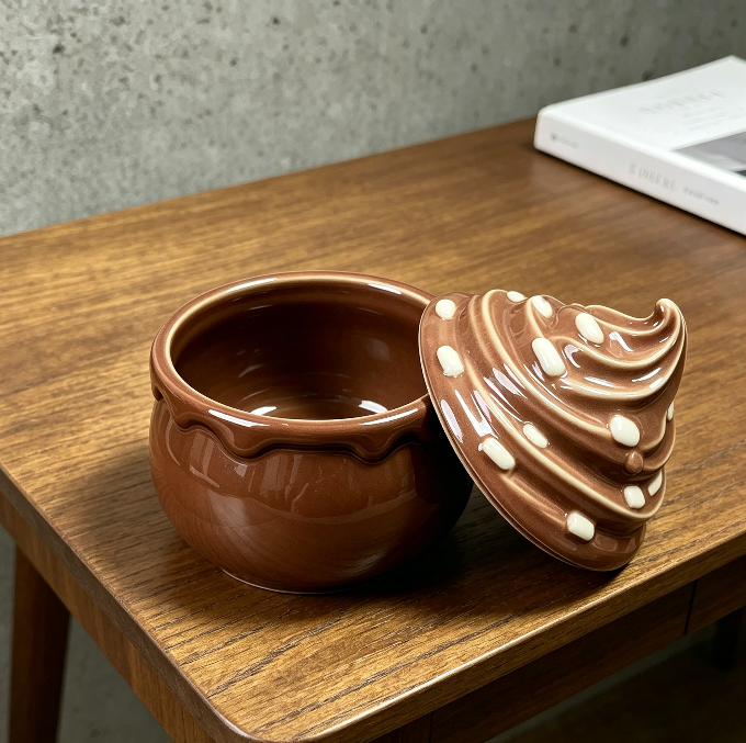 Ice Cream-Shaped Storage Jar Resin Mold