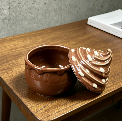 Ice Cream-Shaped Storage Jar Resin Mold