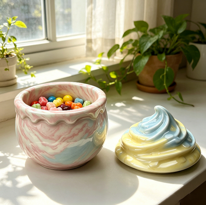 Ice Cream-Shaped Storage Jar Resin Mold
