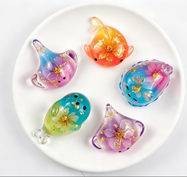Cute Seal Manta Ray Sea Slug Decorative Resin Mold
