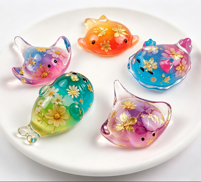 Cute Seal Manta Ray Sea Slug Decorative Resin Mold
