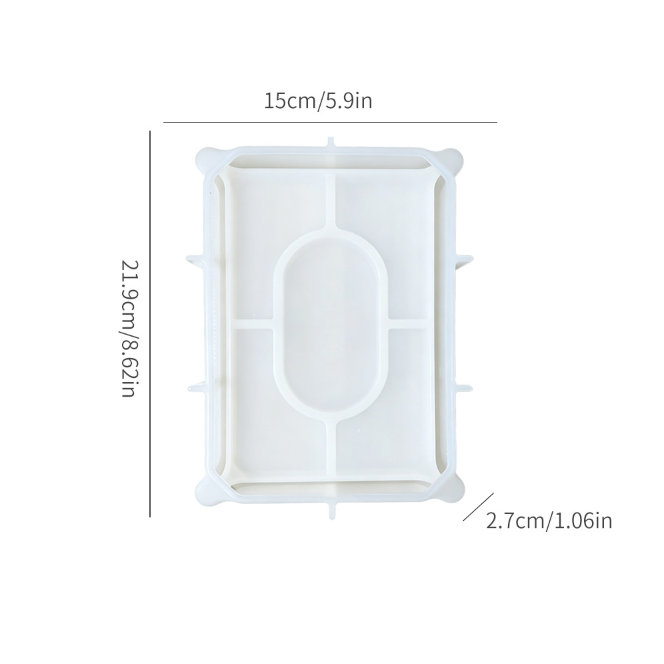 Folded Edge Tray Resin Mold