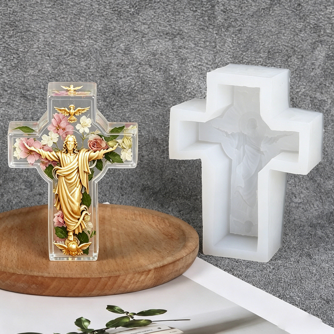 Sacred Cross Ornament Resin Mold