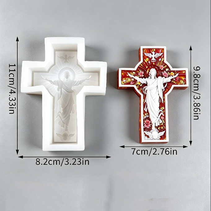 Sacred Cross Ornament Resin Mold