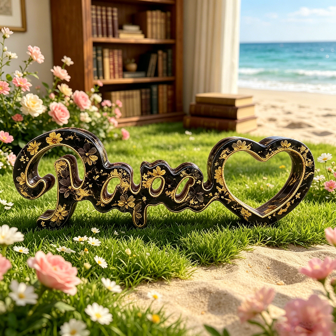 Papa Letter Ornament Resin Mold