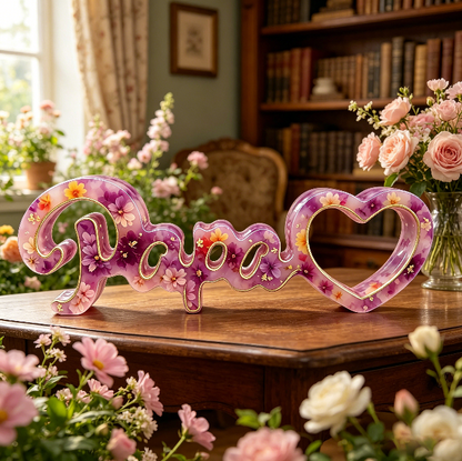 Papa Letter Ornament Resin Mold