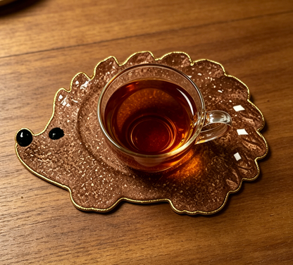 Handmade Diamond Hedgehog Coaster Resin Mold