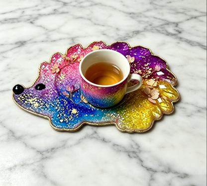 Handmade Diamond Hedgehog Coaster Resin Mold
