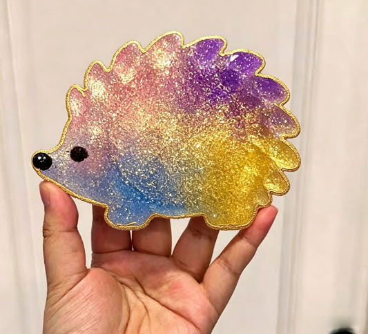 Handmade Diamond Hedgehog Coaster Resin Mold