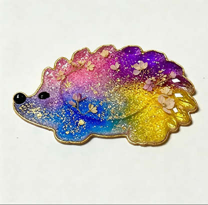 Handmade Diamond Hedgehog Coaster Resin Mold