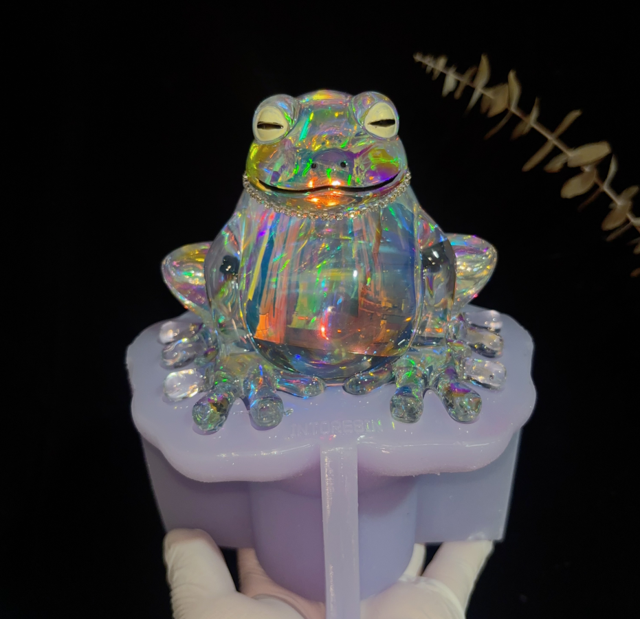 Handmade Chubby Frog Figurine Resin Mold