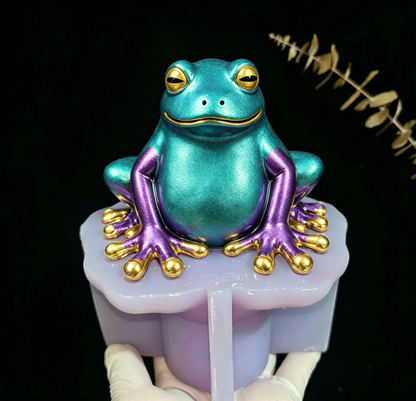 Handmade Chubby Frog Figurine Resin Mold