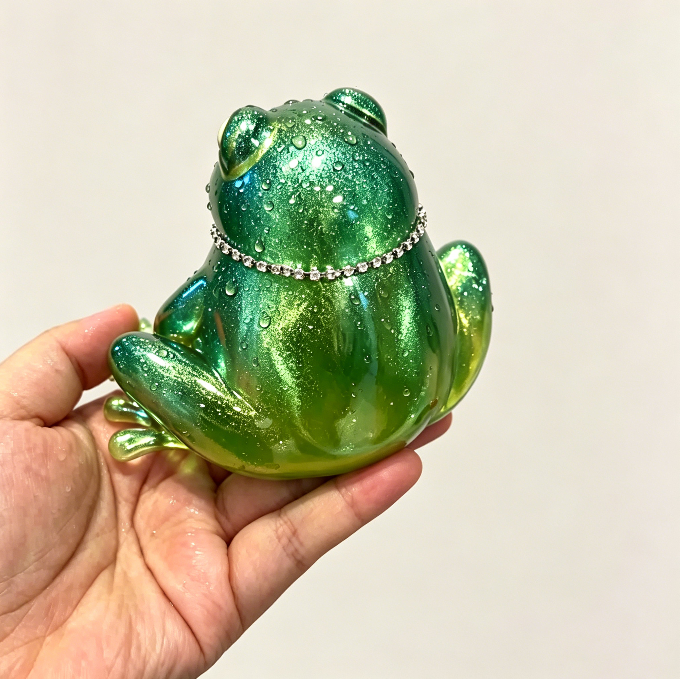 Handmade Chubby Frog Figurine Resin Mold