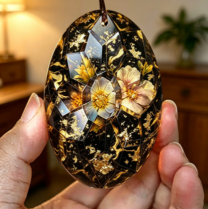 Handmade 3.5in Crystal Prism Crystal Pendant Resin Mold