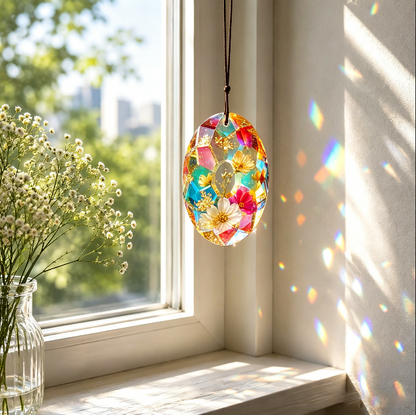 Handmade 3.5in Crystal Prism Crystal Pendant Resin Mold