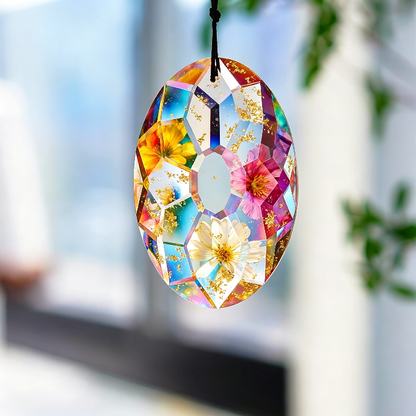 Handmade 3.5in Crystal Prism Crystal Pendant Resin Mold