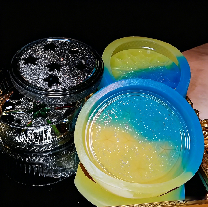 Handmade Large Capacity Diamond Star Storage Box Resin Molds